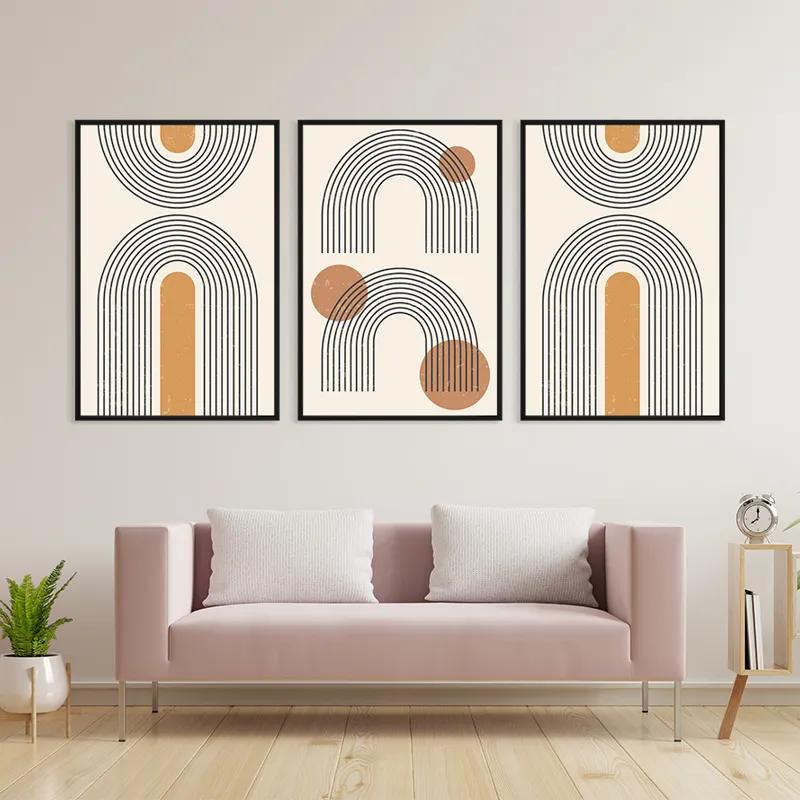 Mehrteiliges Leinwandbild Arch Poster Set mockup 3