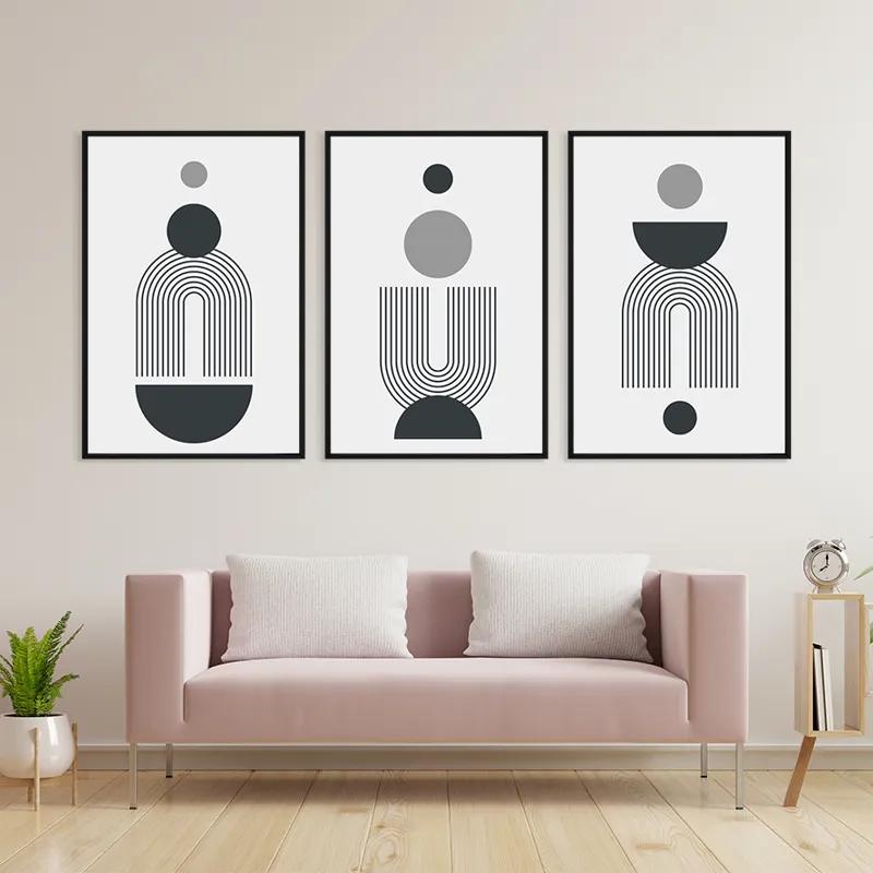 Mehrteiliges Leinwandbild Greyrt mockup 3