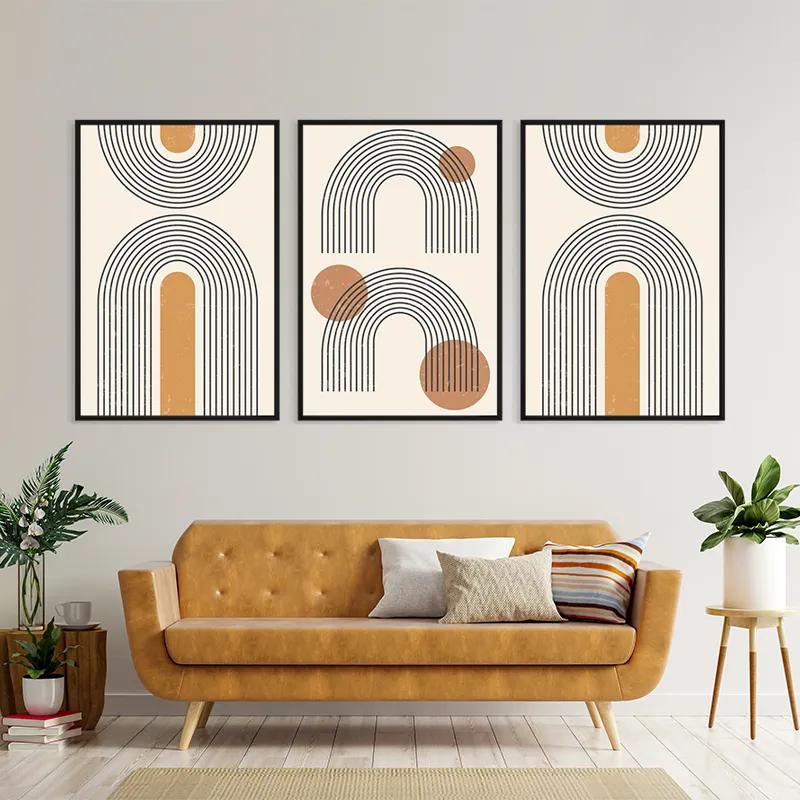 Mehrteiliges Leinwandbild Arch Poster Set mockup 4