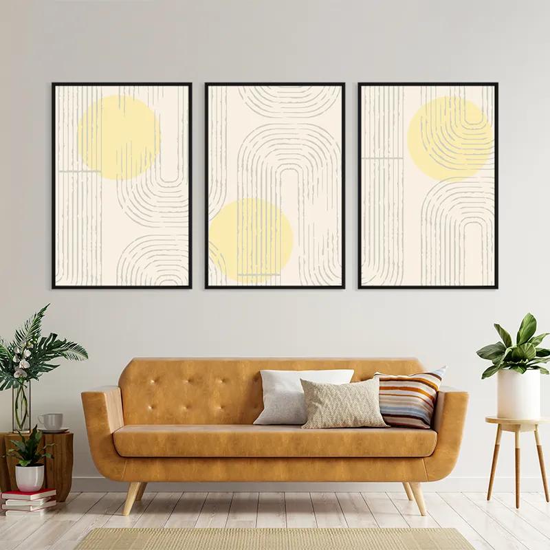 Mehrteiliges Leinwandbild Boho Home Decor mockup 4