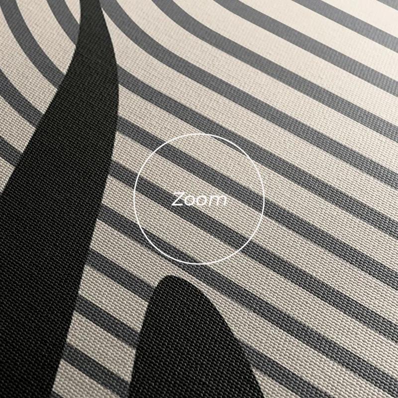 Mehrteiliges Leinwandbild Black Leaf mockup 1