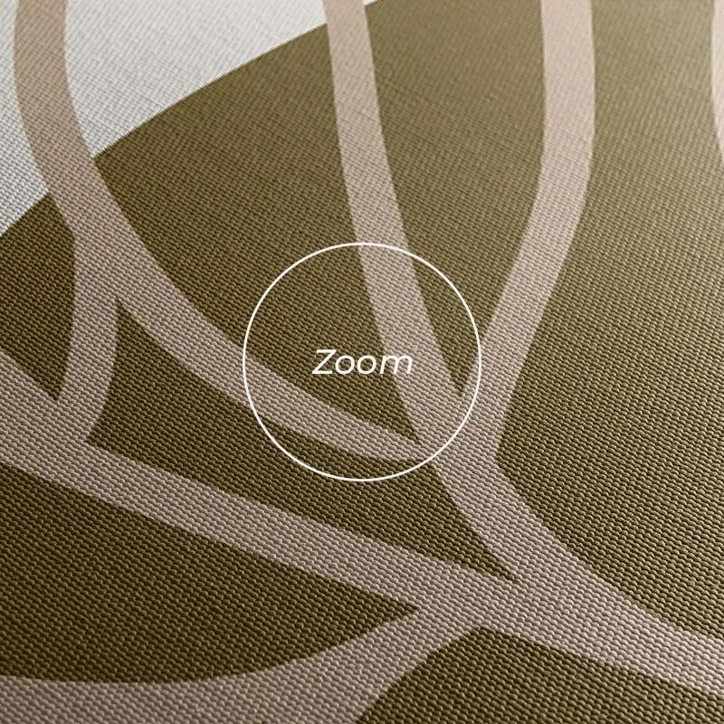 Mehrteiliges Leinwandbild Brown Cream Leaf mockup 1