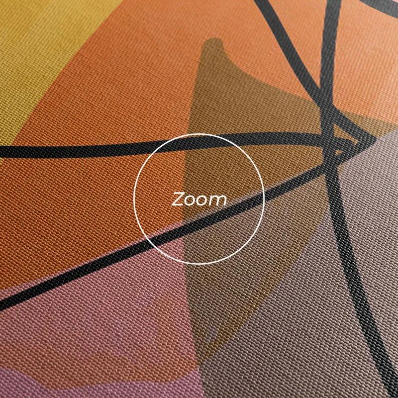 Mehrteiliges Leinwandbild Colorful Leafs mockup 1