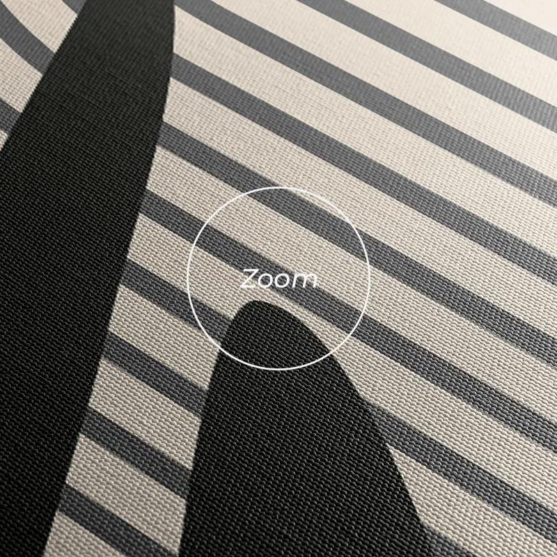 Mehrteiliges Leinwandbild Dark Grey Leaf mockup 1