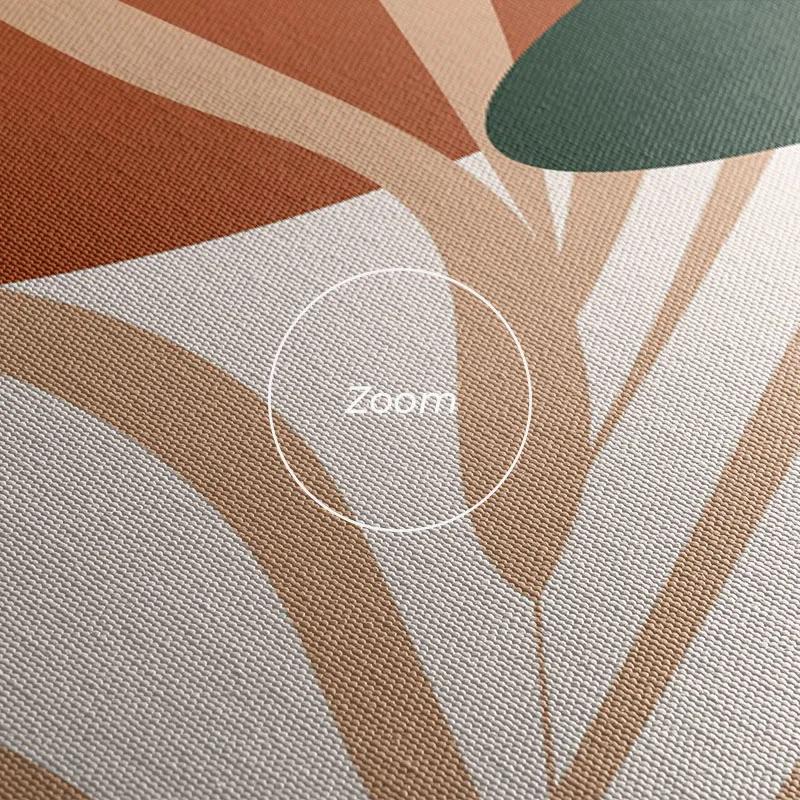 Mehrteiliges Leinwandbild Tropical Green Leaves mockup 1