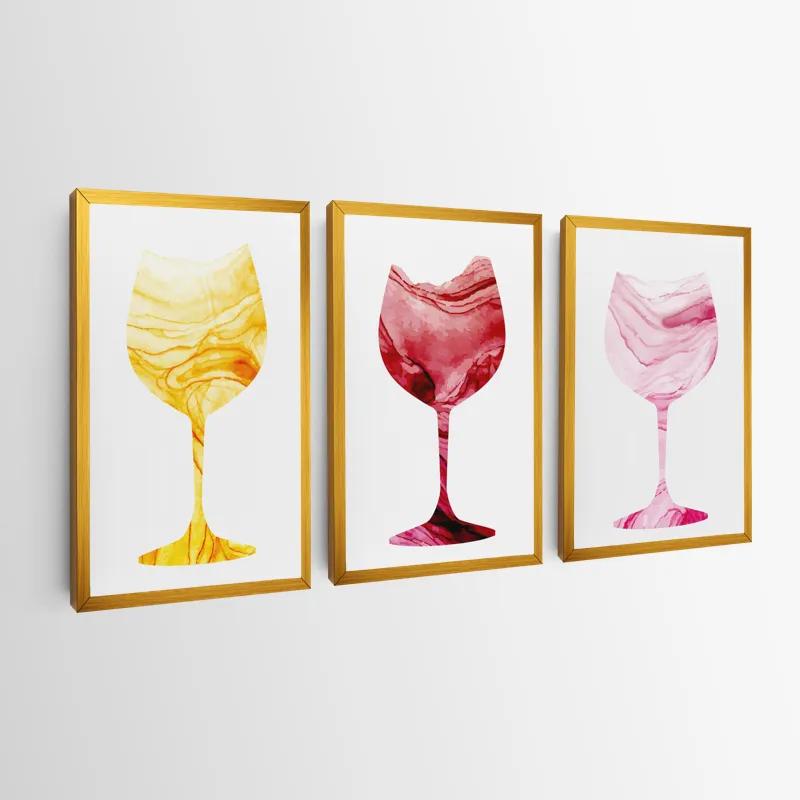 Mehrteiliges Leinwandbild Drinks mockup 0