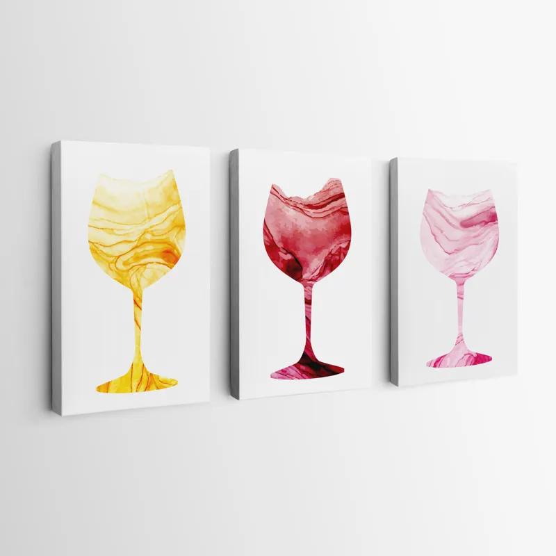 Mehrteiliges Leinwandbild Drinks mockup 0