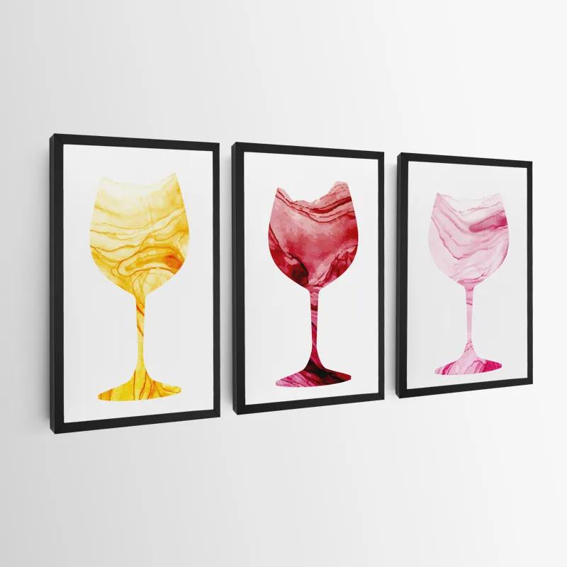 Mehrteiliges Leinwandbild Drinks mockup 0