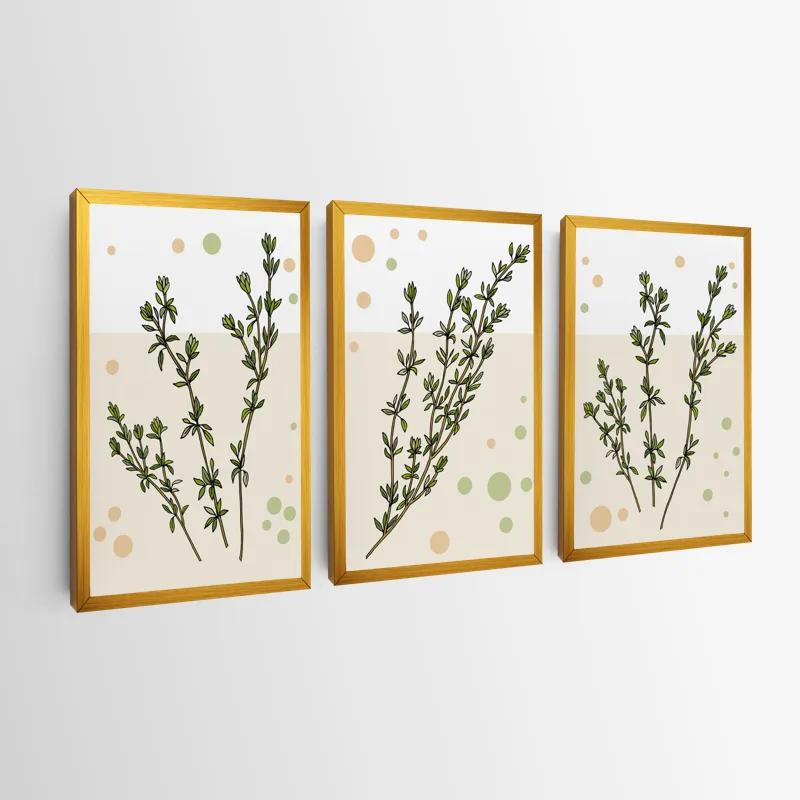 Mehrteiliges Leinwandbild Fresh Herbs mockup 0