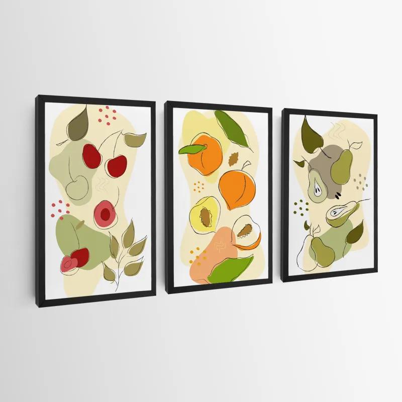 Mehrteiliges Leinwandbild Vegetables Set mockup 0