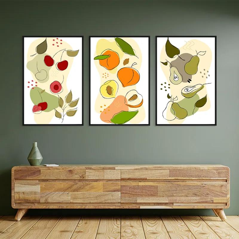 Mehrteiliges Leinwandbild Vegetables Set mockup 2