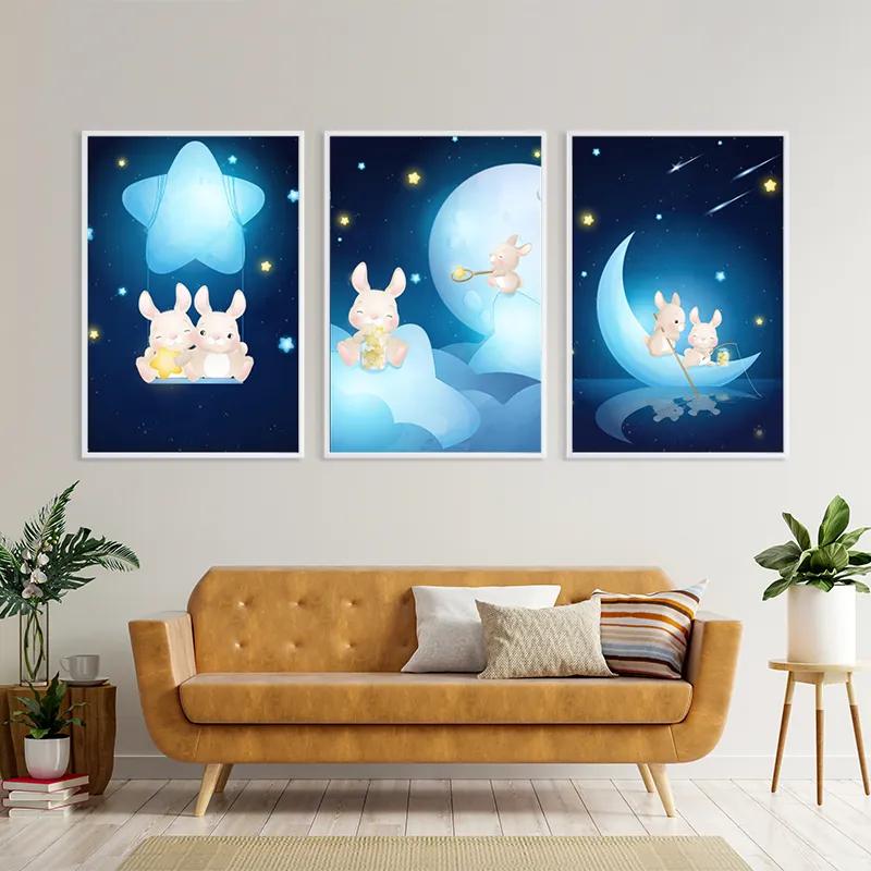 Mehrteiliges Leinwandbild Star Nightunny mockup 4