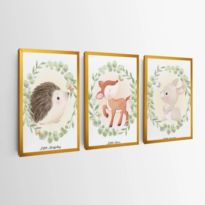 Mehrteiliges Leinwandbild Animals Portrait mockup 0
