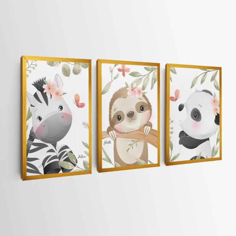 Mehrteiliges Leinwandbild Cutenimals mockup 0