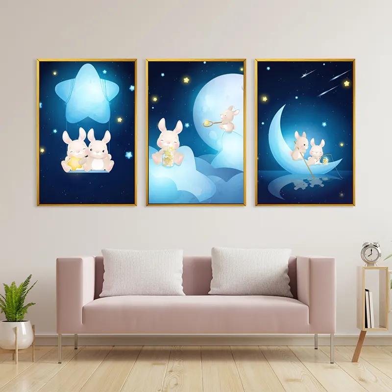 Mehrteiliges Leinwandbild Star Nightunny mockup 3