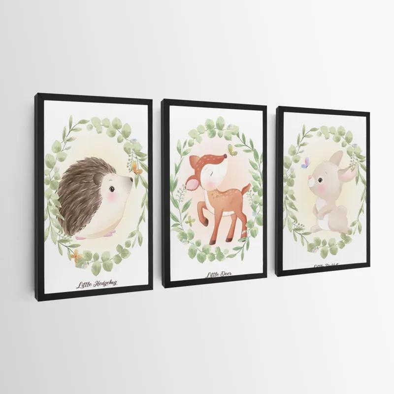 Mehrteiliges Leinwandbild Animals Portrait mockup 0