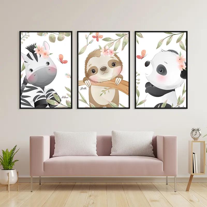 Mehrteiliges Leinwandbild Cutenimals mockup 3