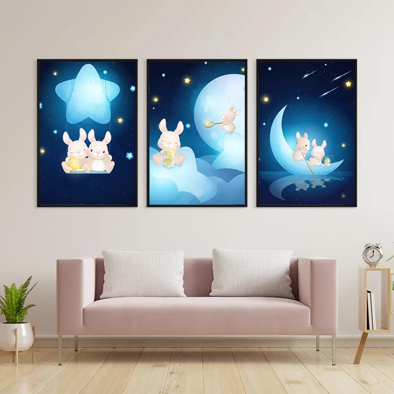 Mehrteiliges Leinwandbild Star Nightunny mockup 3