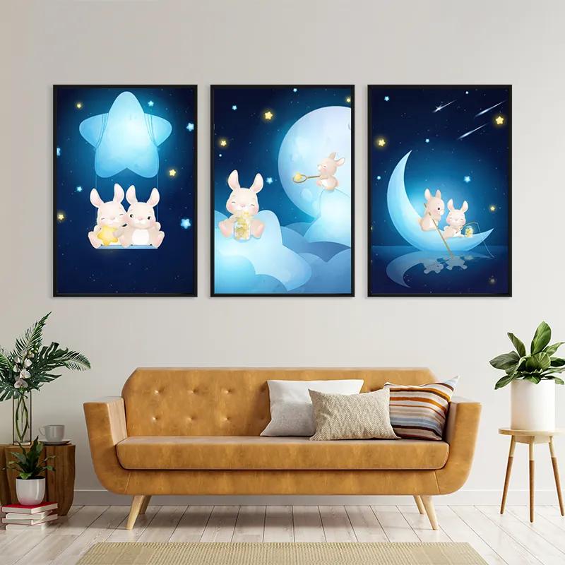 Mehrteiliges Leinwandbild Star Nightunny mockup 4