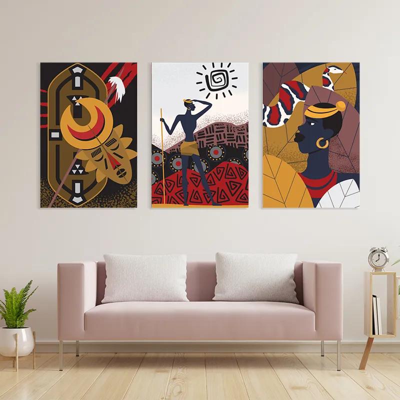 Mehrteiliges Leinwandbild Hunters Set mockup 3