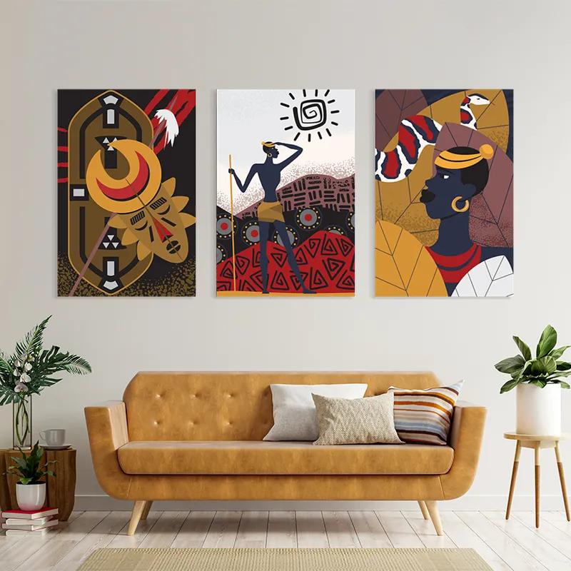 Mehrteiliges Leinwandbild Hunters Set mockup 4