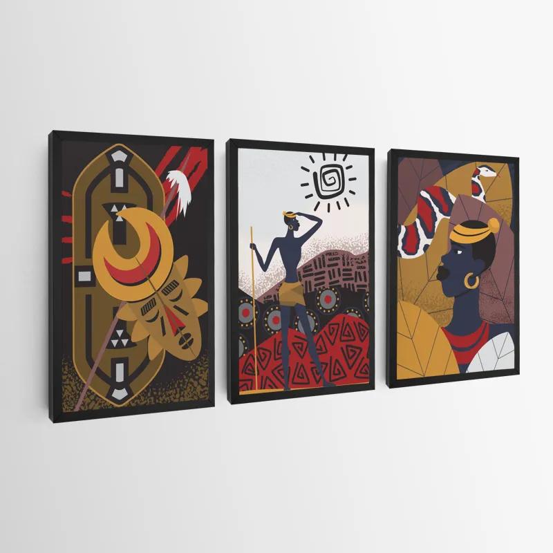 Mehrteiliges Leinwandbild Hunters Set mockup 0