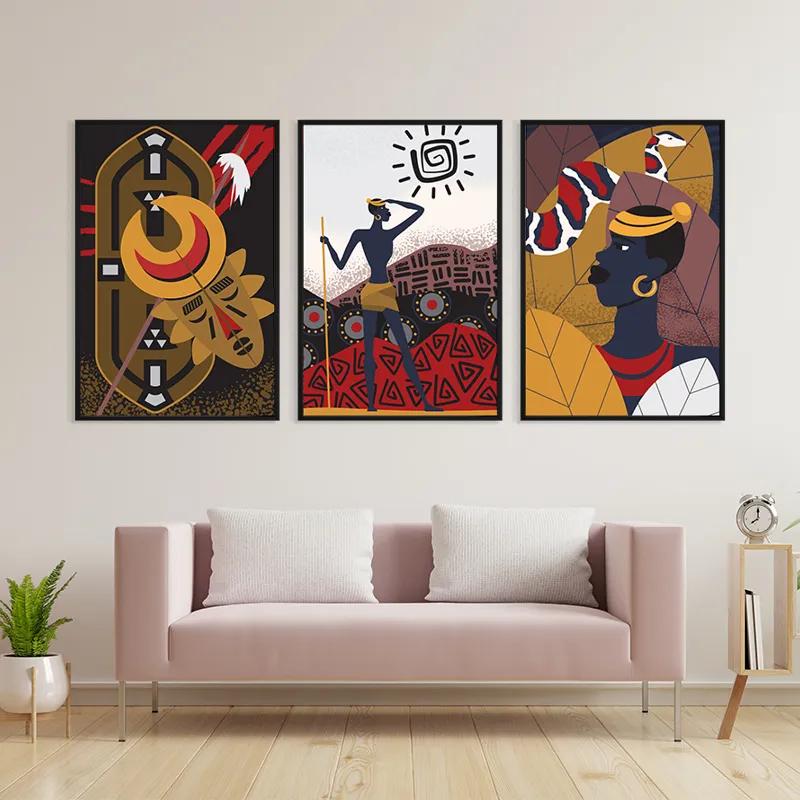 Mehrteiliges Leinwandbild Hunters Set mockup 3