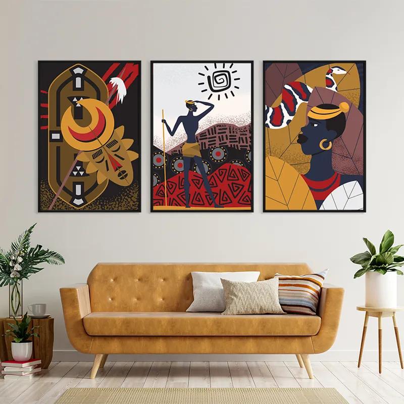 Mehrteiliges Leinwandbild Hunters Set mockup 4