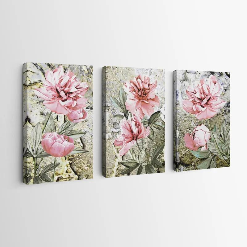 Mehrteiliges Leinwandbild Bujori Roz mockup 0