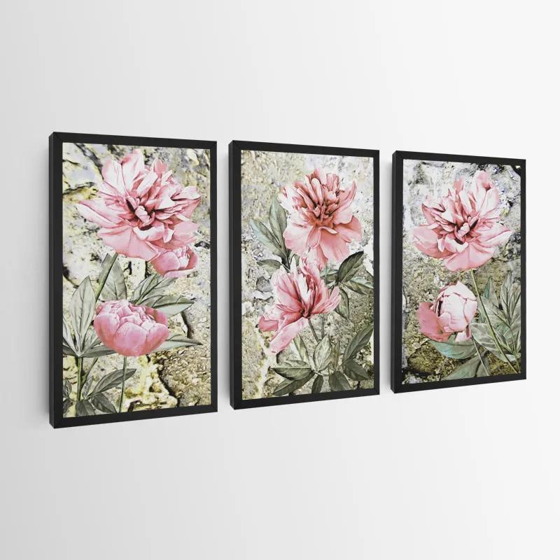 Mehrteiliges Leinwandbild Bujori Roz mockup 0