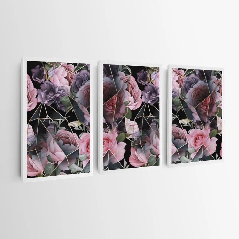 Mehrteiliges Leinwandbild Glass Flower mockup 0