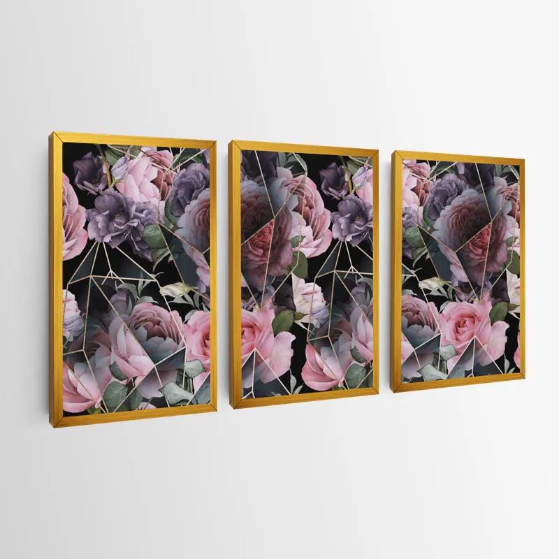 Mehrteiliges Leinwandbild Glass Flower mockup 0