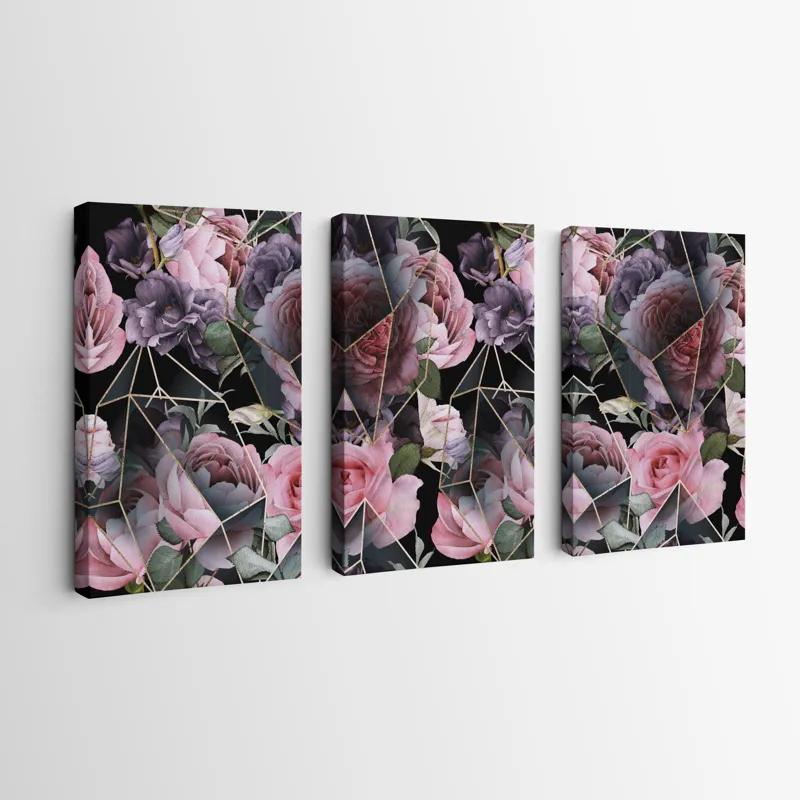 Mehrteiliges Leinwandbild Glass Flower mockup 0