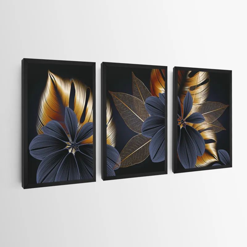 Blacknd Gold Flower mockup 0