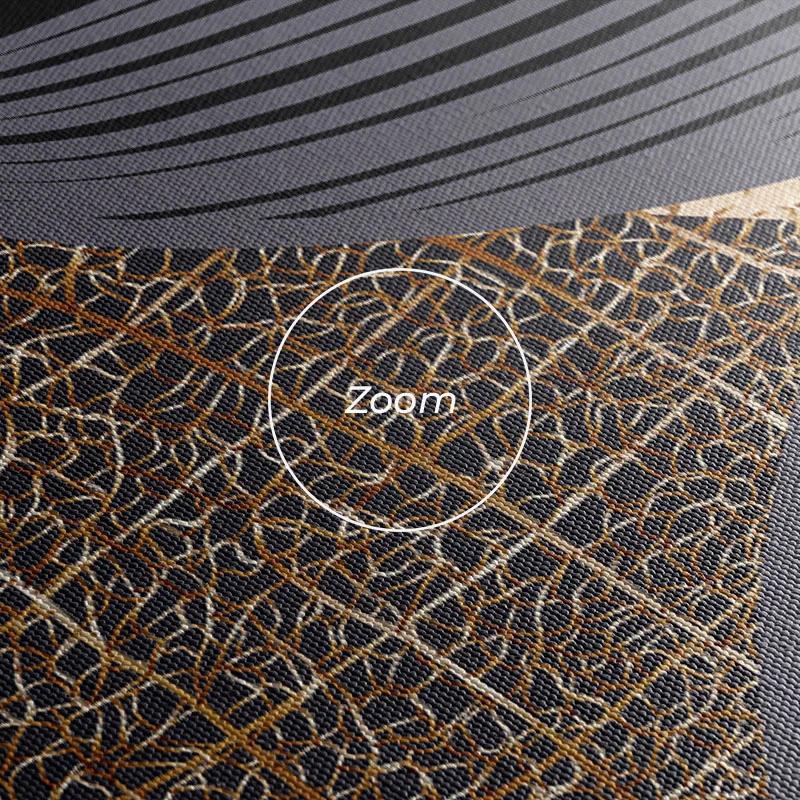 Mehrteiliges Leinwandbild Blacknd Gold Flower mockup 1