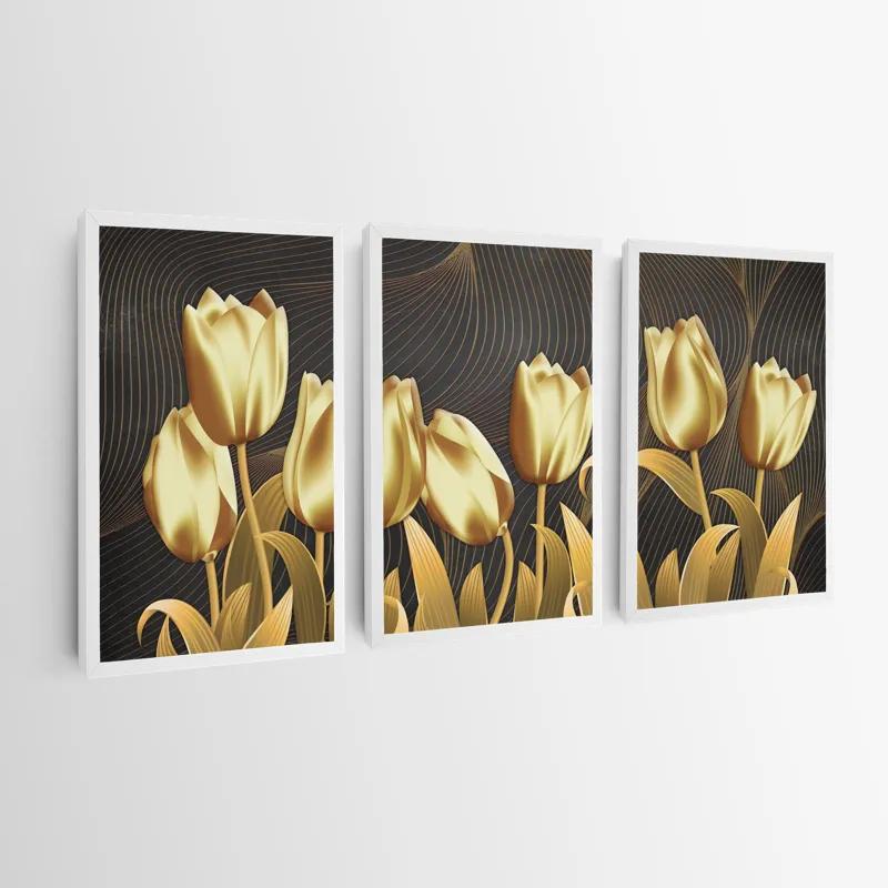 Mehrteiliges Leinwandbild Golden Tulip mockup 0
