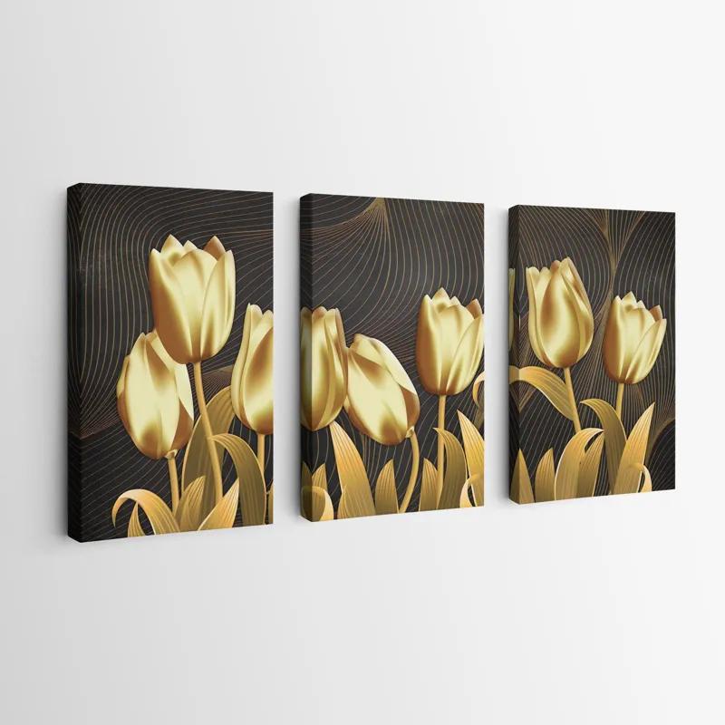 Mehrteiliges Leinwandbild Golden Tulip mockup 0