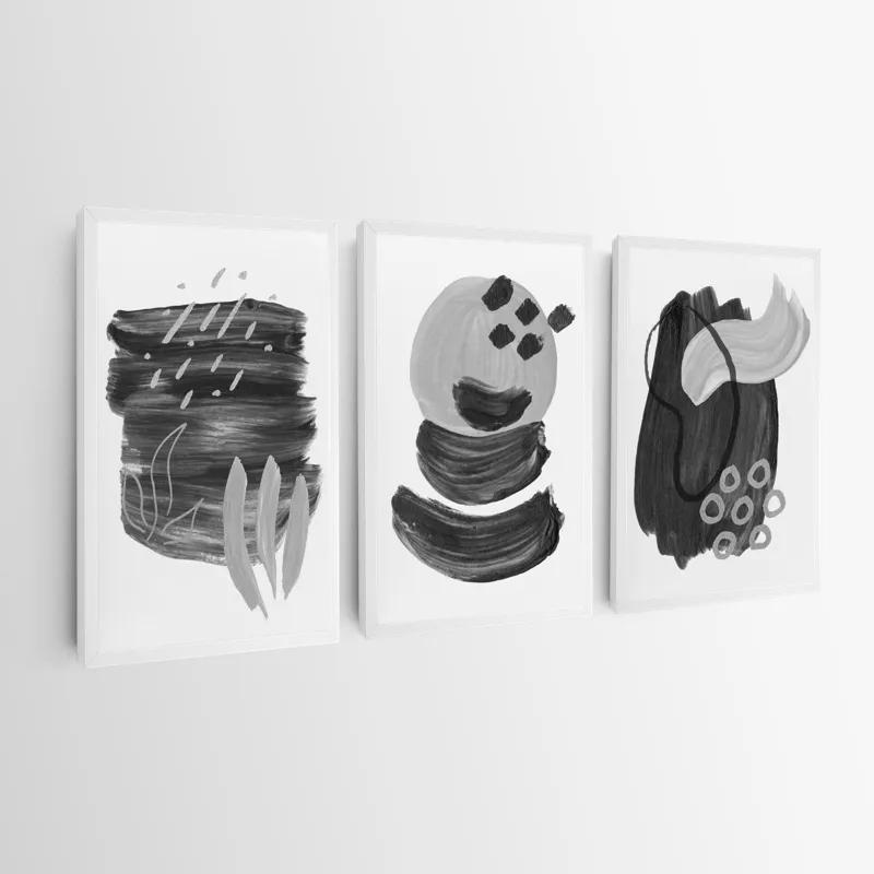 Mehrteiliges Leinwandbild Minimalist Grey mockup 0