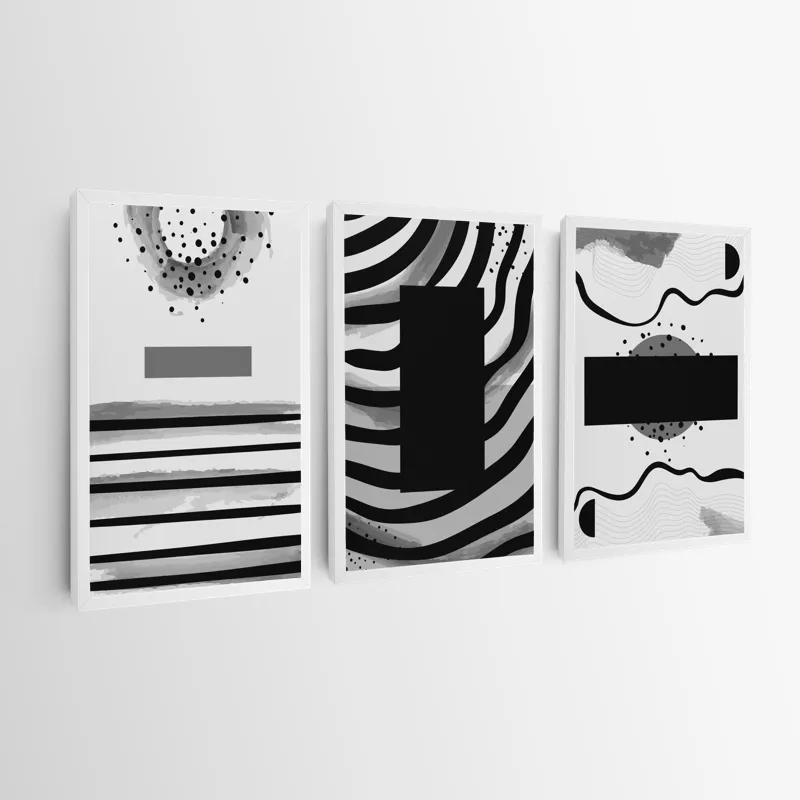 Mehrteiliges Leinwandbild Zebra Color Set mockup 0