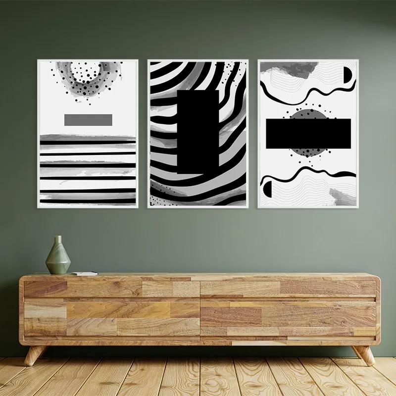 Mehrteiliges Leinwandbild Zebra Color Set mockup 2