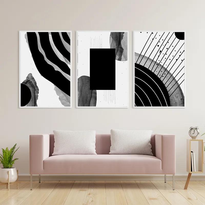 Mehrteiliges Leinwandbild Square Set mockup 3