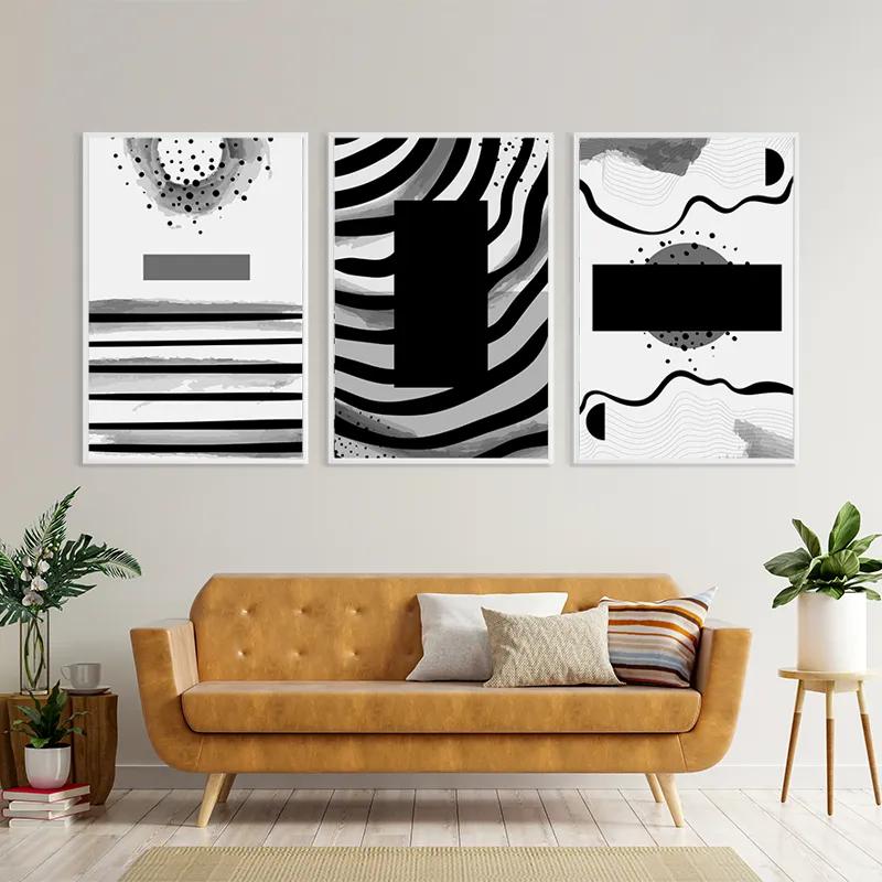 Mehrteiliges Leinwandbild Zebra Color Set mockup 4