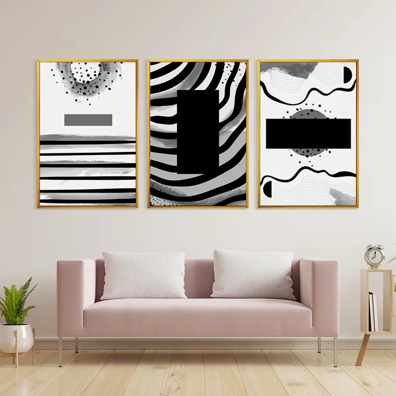 Mehrteiliges Leinwandbild Zebra Color Set mockup 3