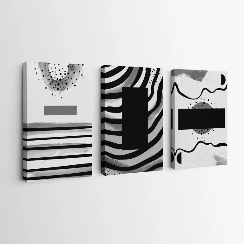 Mehrteiliges Leinwandbild Zebra Color Set mockup 0