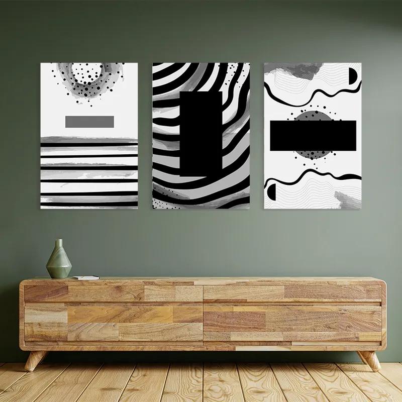Mehrteiliges Leinwandbild Zebra Color Set mockup 2