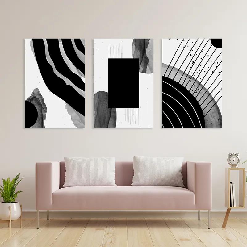 Mehrteiliges Leinwandbild Square Set mockup 3