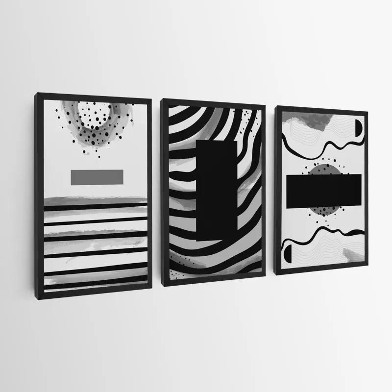Mehrteiliges Leinwandbild Zebra Color Set mockup 0