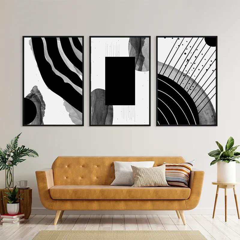 Mehrteiliges Leinwandbild Square Set mockup 4