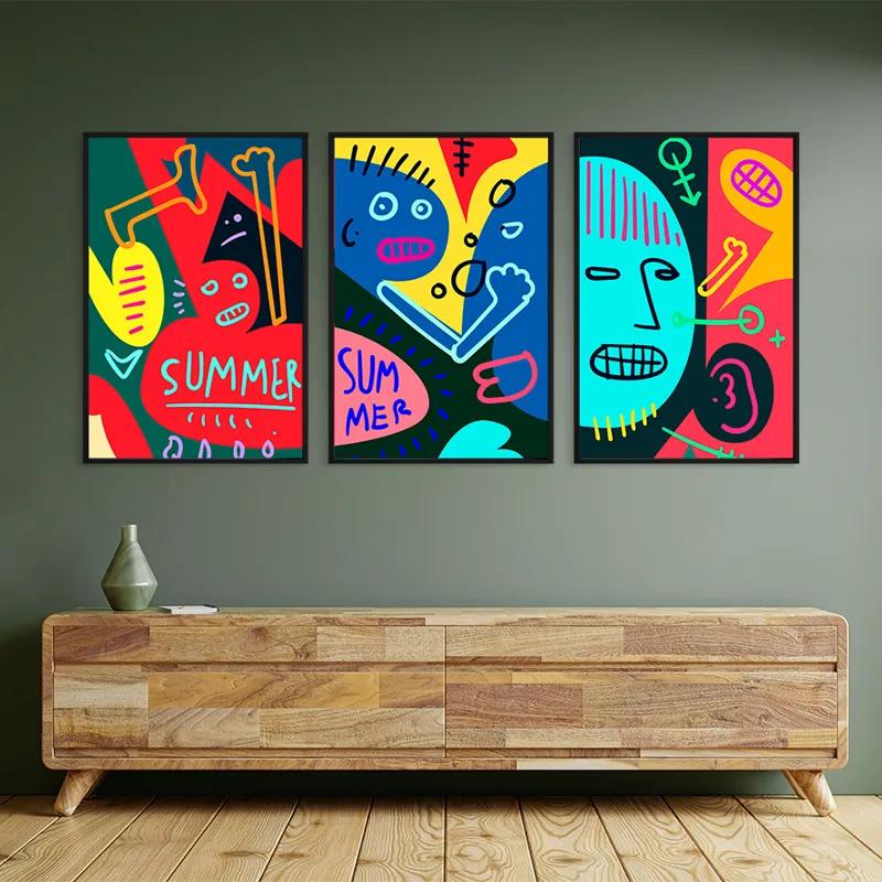 Mehrteiliges Leinwandbild Summer Collage mockup 2