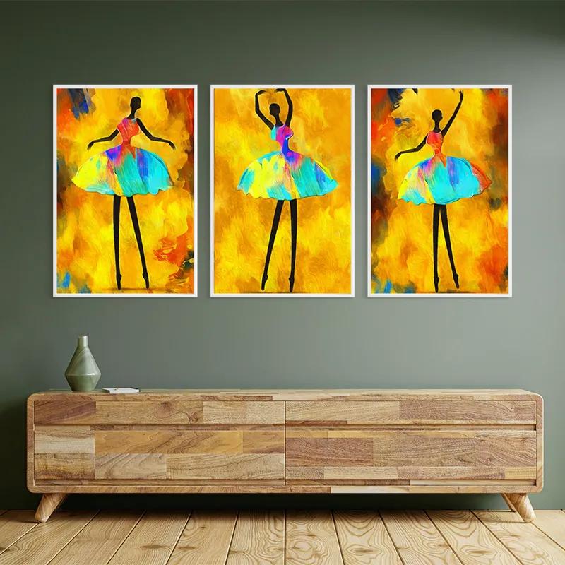 Mehrteiliges Leinwandbild Paintedallerina mockup 2